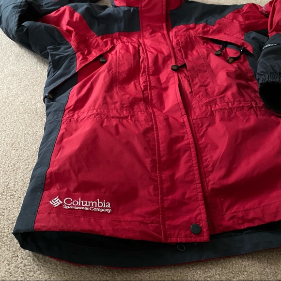 Columbia 3 in 1 jacket coat women's S red grey - Picture 9 of 16